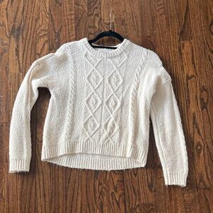 Abercrombie Kids Cream Knit Sweater